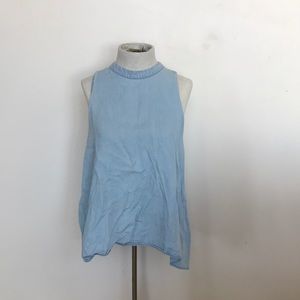 Sleeveless Denim Shirt